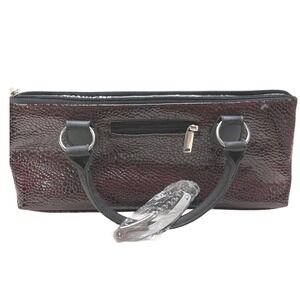 Wine clutch Chris's stuff‎ burgundy with cork screw nwt